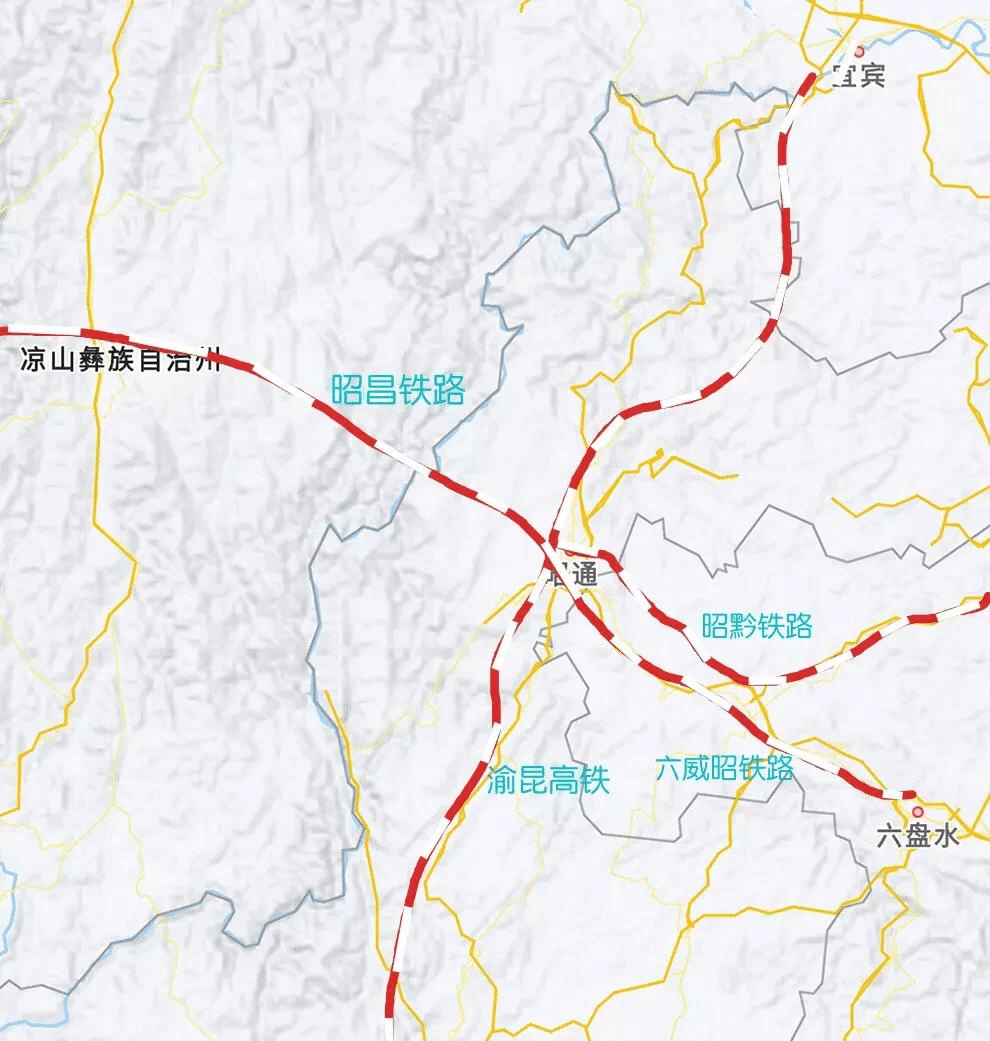 盘六威昭城际铁路图片